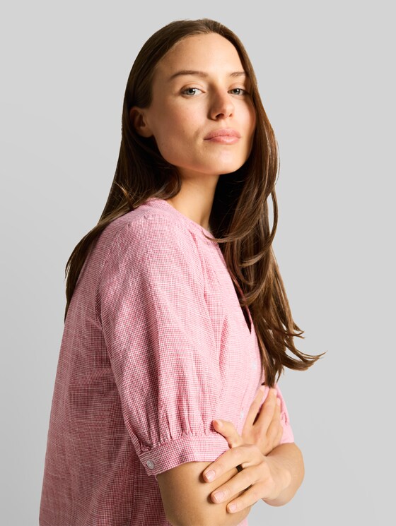 Cotton blouse - cozy pink