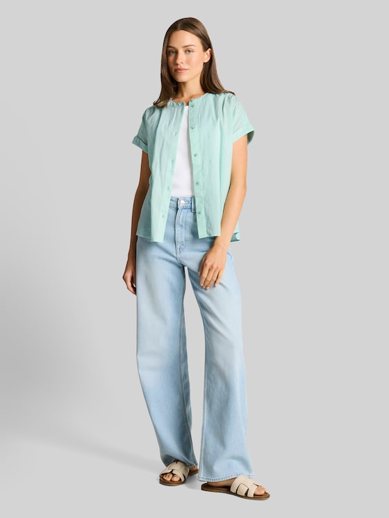 Loose fit blouse - blue haze