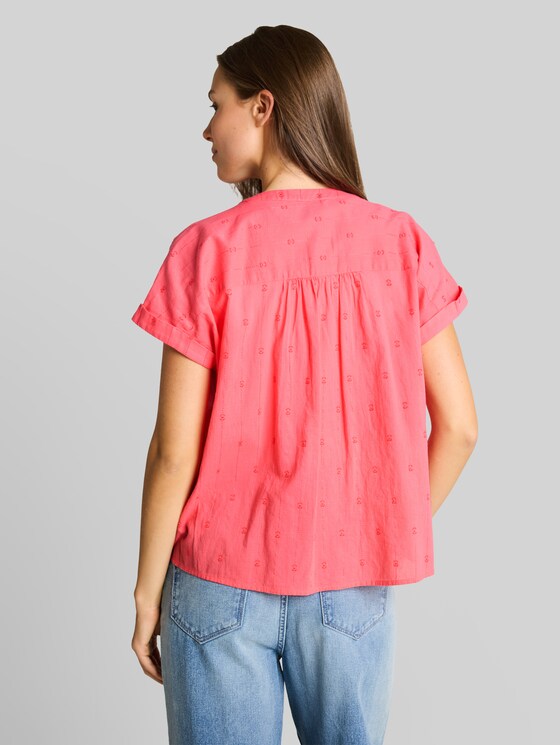 Loose fit blouse - soft coral pink