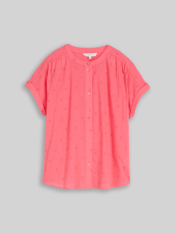 Loose fit blouse - soft coral pink