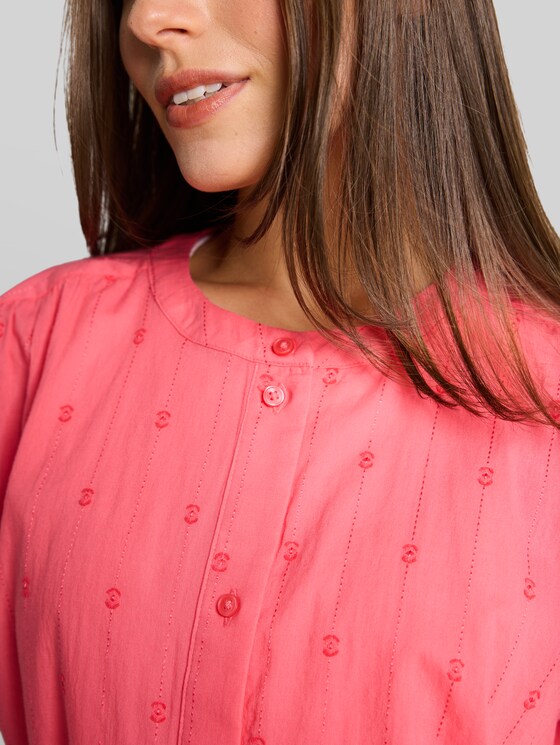 Loose fit blouse - soft coral pink