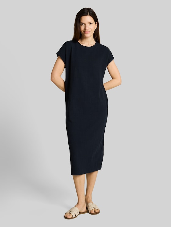 Loose fit midi dress - sky captain blue