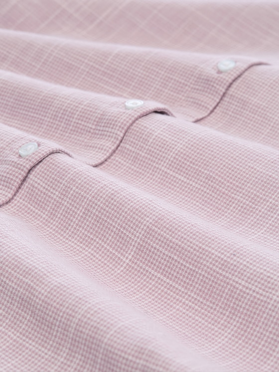 Blouse dress with tie belt - light elderberry