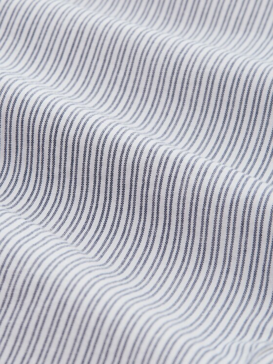 Tapered relaxed trousers with a striped pattern - white navy irregular stripe