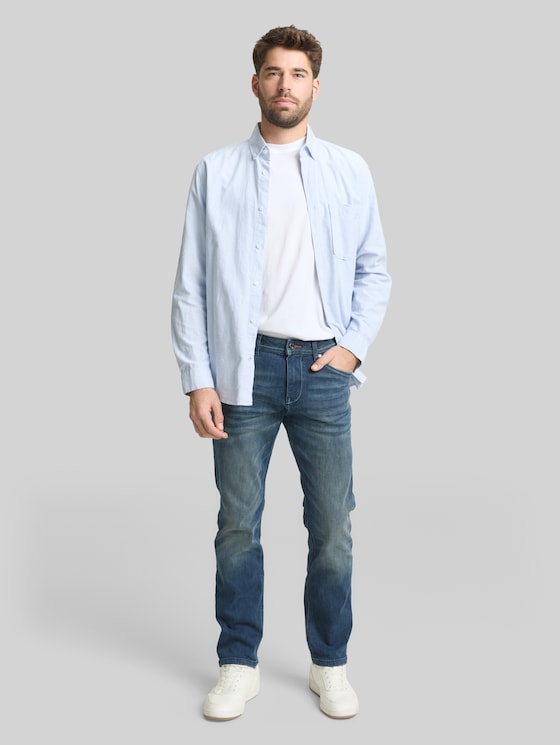 TTMARVIN STRAIGHT Jeans - Tinted Blue Denim