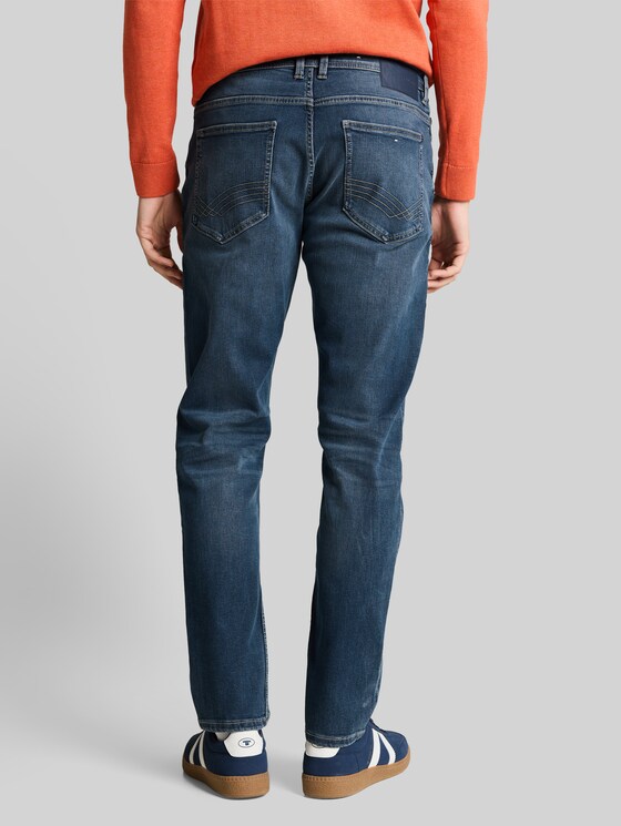 TTCURT TAPERED jeans with super stretch - Used Dark Stone Blue Denim