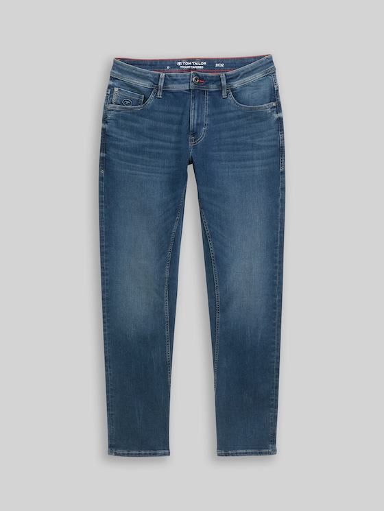 TTCURT TAPERED jeans with super stretch - Used Dark Stone Blue Denim