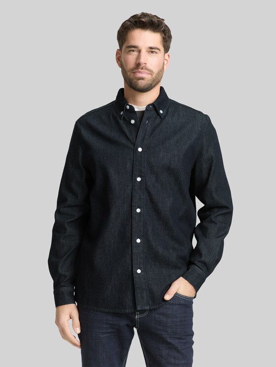 Regular fit denim shirt - Rinsed Blue Denim