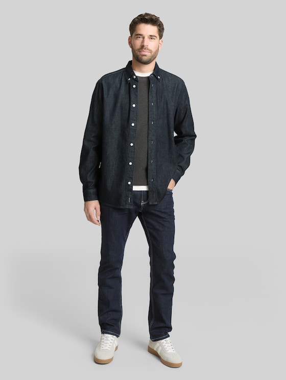 Regular fit denim shirt - Rinsed Blue Denim