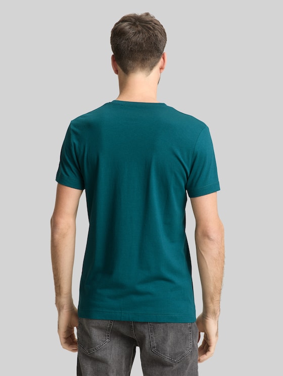 Basic fitted T-shirt - Deep Meadow Green