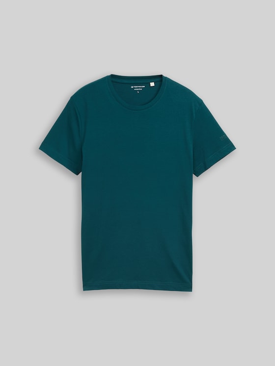Basic fitted T-shirt - Deep Meadow Green