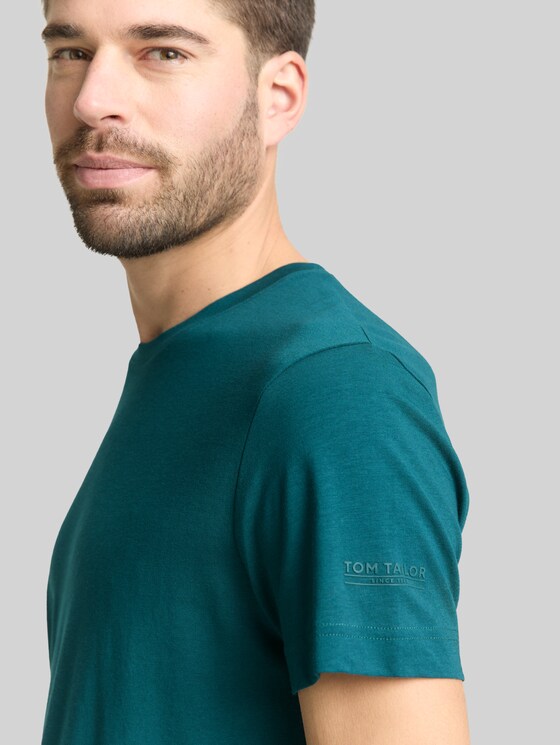 Basic fitted T-shirt - Deep Meadow Green