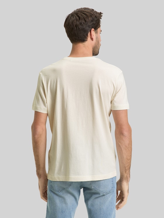 T-shirt with embroidered logo - Gardenia White