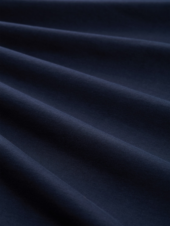 T-shirt with embroidered logo - sky captain blue