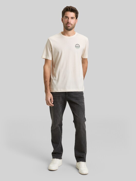 Printed T-shirt - Gardenia White