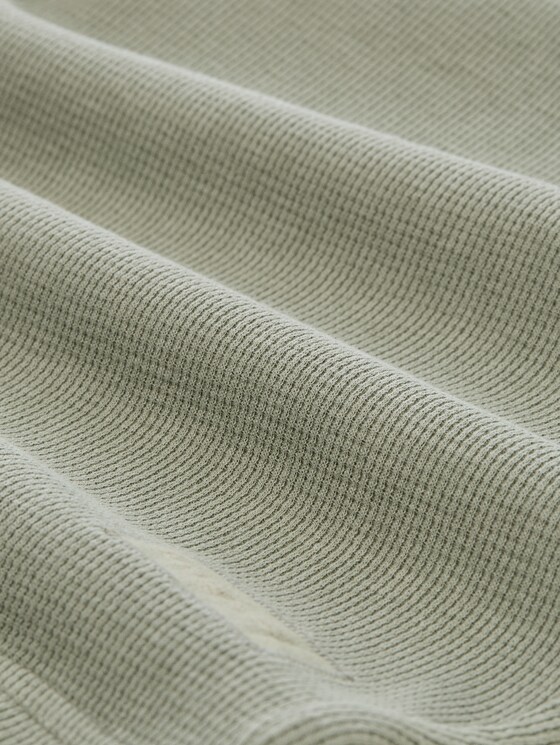 Shorts with waffle texture - Greyish Shadow Olive