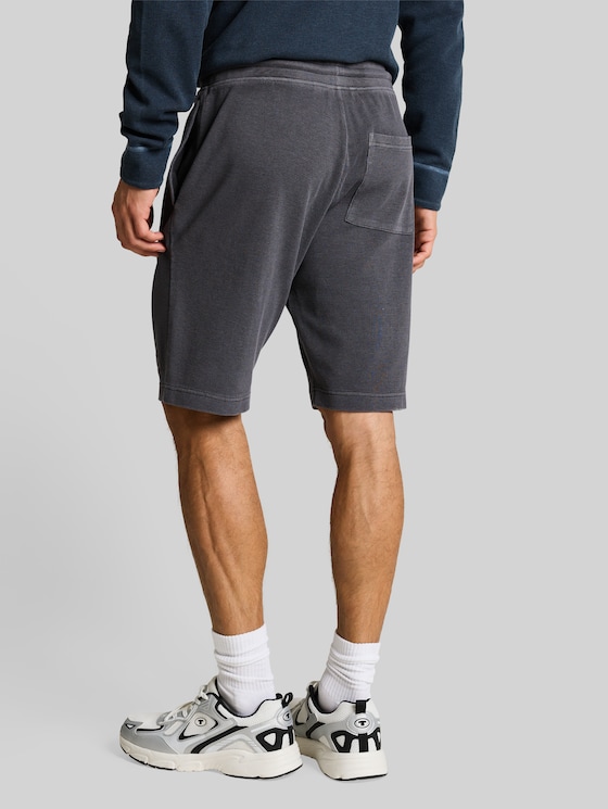 Shorts with waffle texture - Tarmac Grey