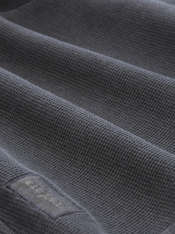 Shorts with waffle texture - Tarmac Grey