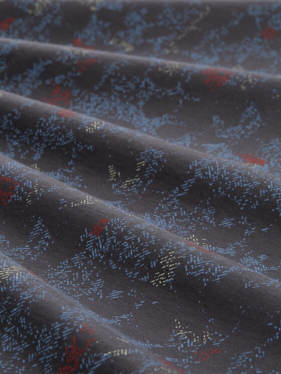 T-shirt with pattern - grey structure design