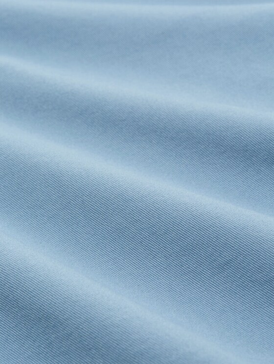 Cotton T-shirt with logo badge - mountain spring blue
