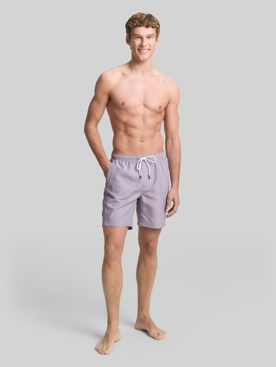 Basic swim shorts - soft lilac grey
