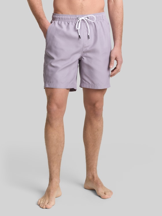 Basic swim shorts - soft lilac grey