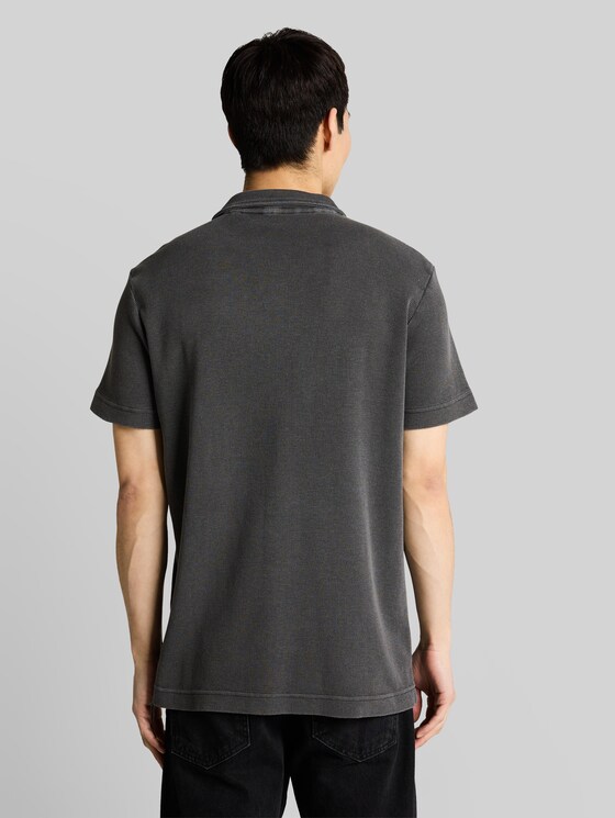 Resort polo shirt with distressed look - Tarmac Grey