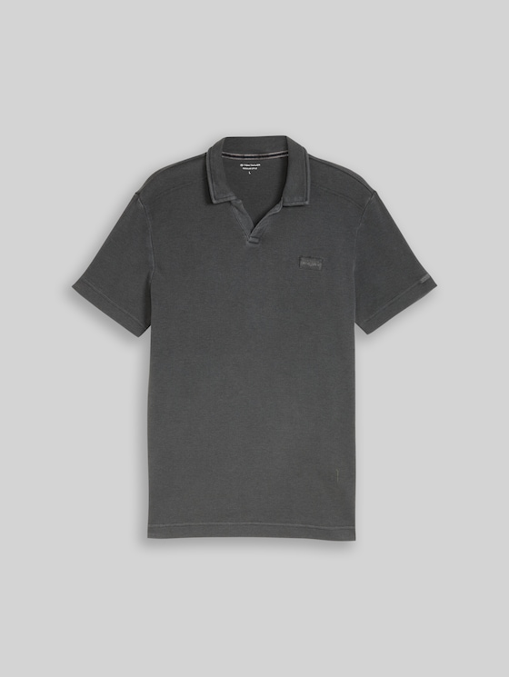 Resort polo shirt with distressed look - Tarmac Grey
