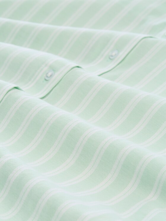 Striped blouse - matcha green white stripe