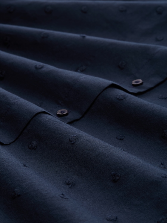 Blouse with embroidery - sky captain blue