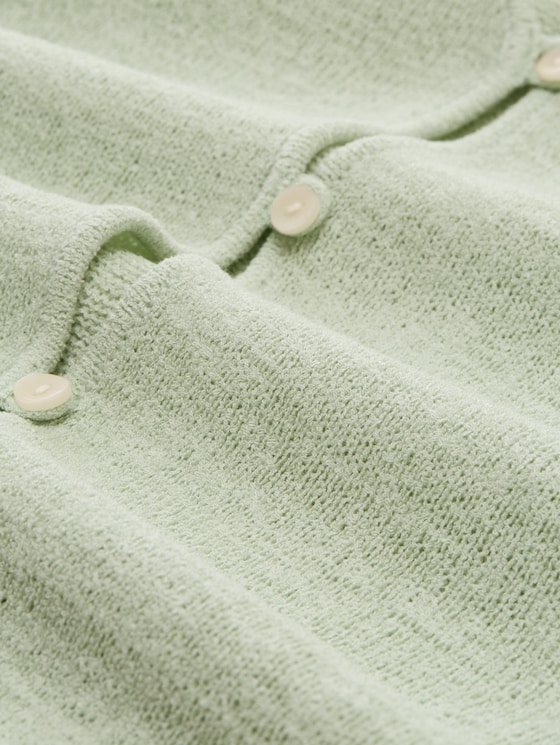 Cardigan with V-neck - light matcha green