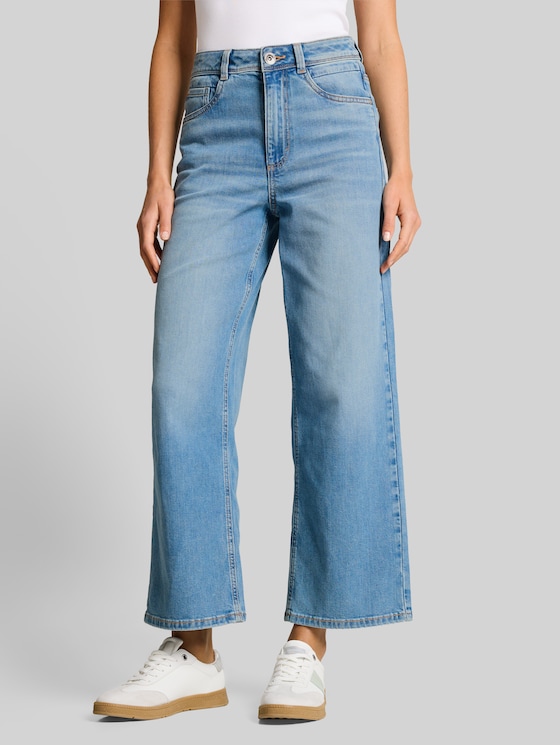 TTNELMA CULOTTE Jeans - Clean Light Stone Blue Denim