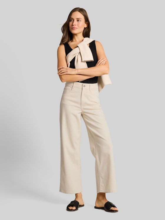 TTNELMA CULOTTE Jeans - raw offwhite denim