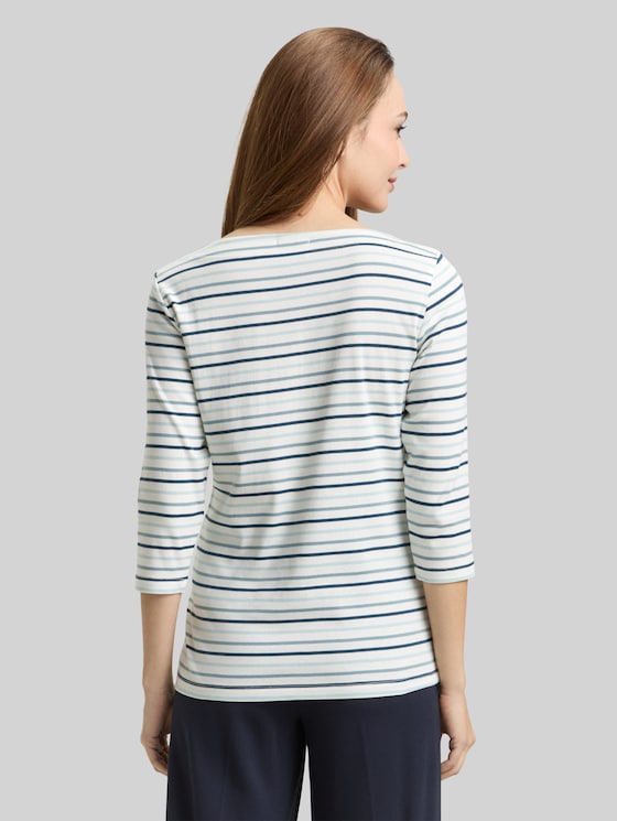 Long-sleeved top with a striped pattern - blue haze multicolor stripe