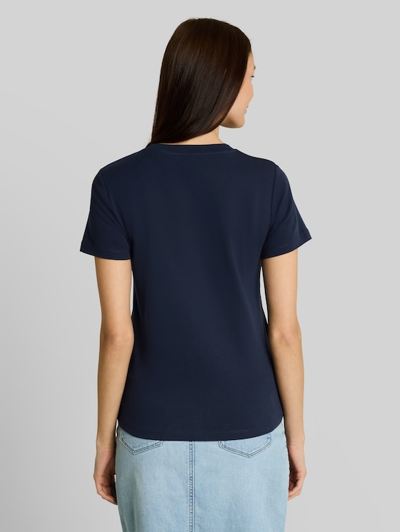 Basic cotton T-shirt - Real Navy Blue