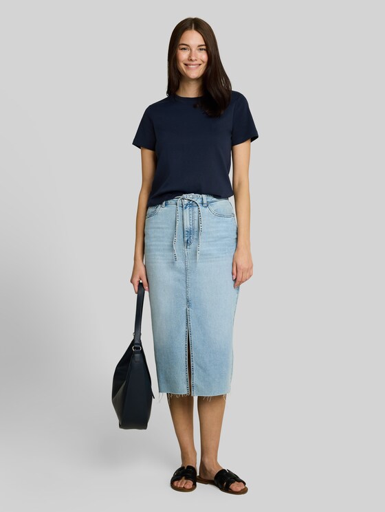 Basic cotton T-shirt - Real Navy Blue