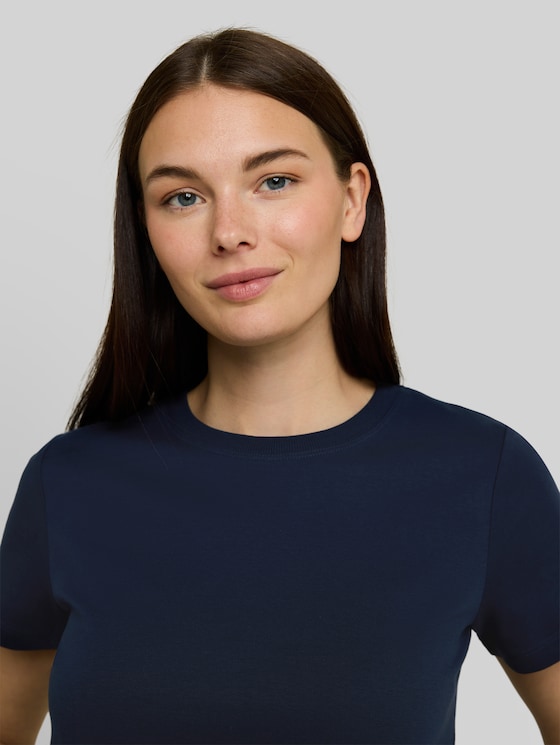 Basic cotton T-shirt - Real Navy Blue