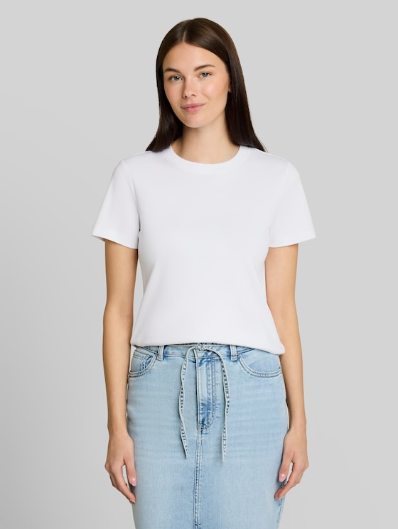 Basic cotton T-shirt - White