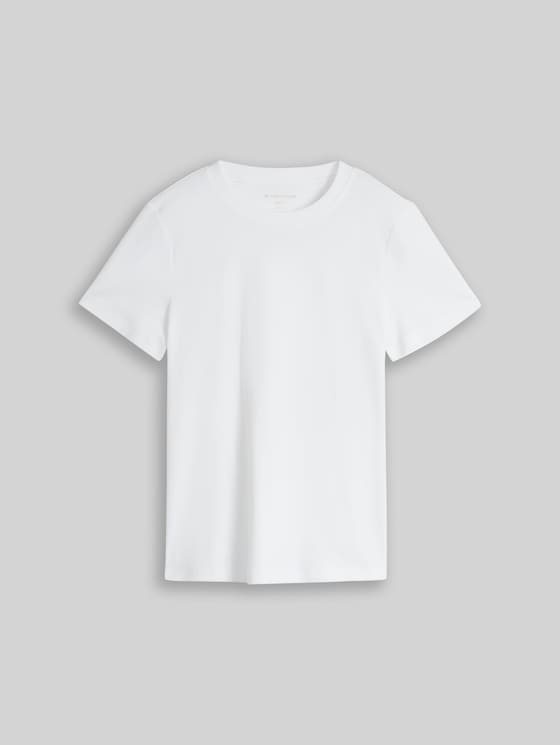 Basic cotton T-shirt - White