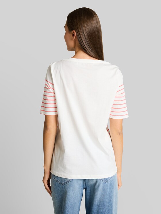 Striped T-shirt - Whisper White