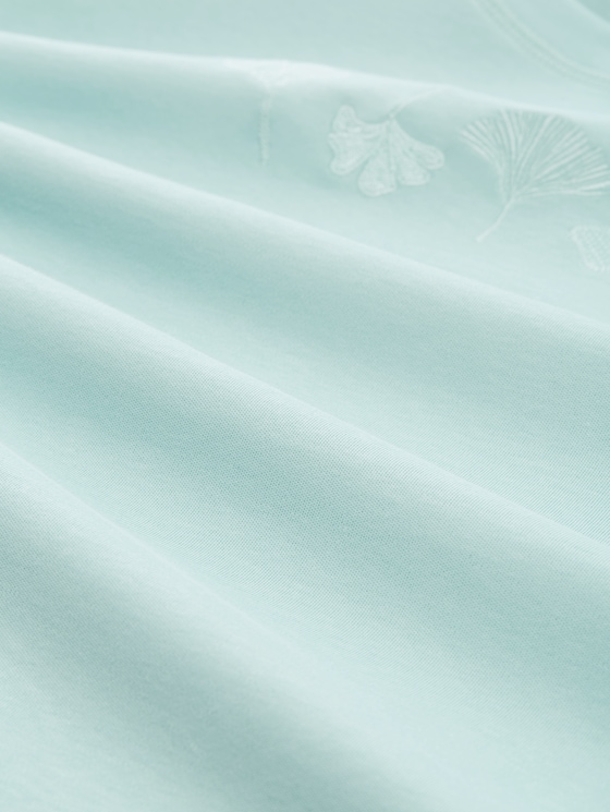 Cotton T-shirt - light blue green