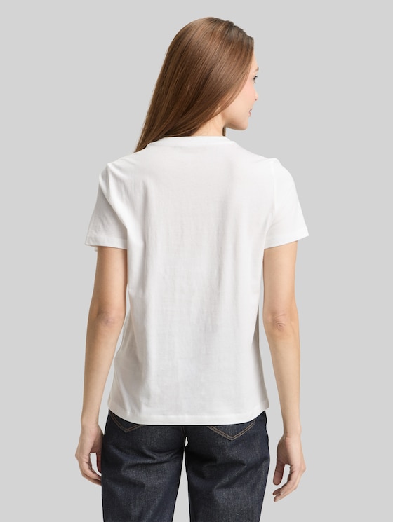 T-shirt with logo print - Whisper White