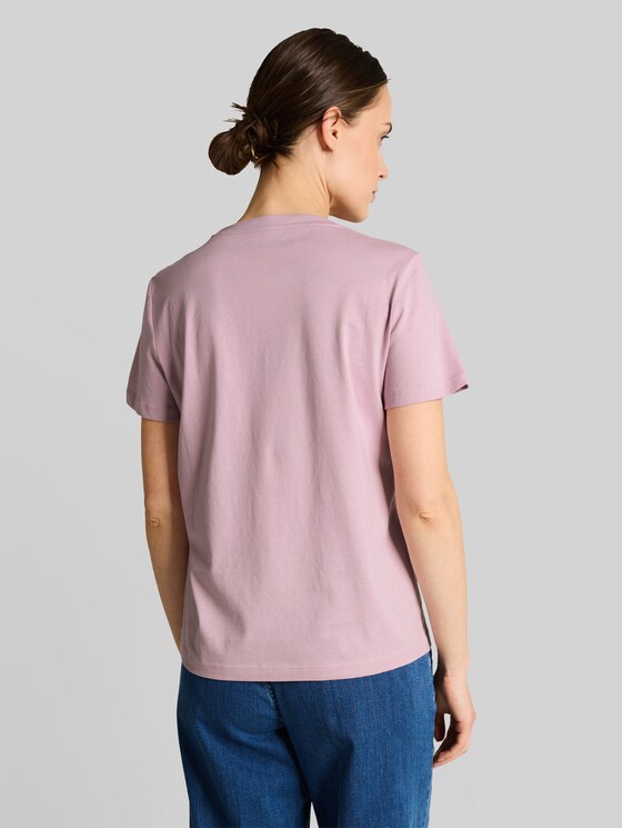 T-shirt with logo print - light elderberry