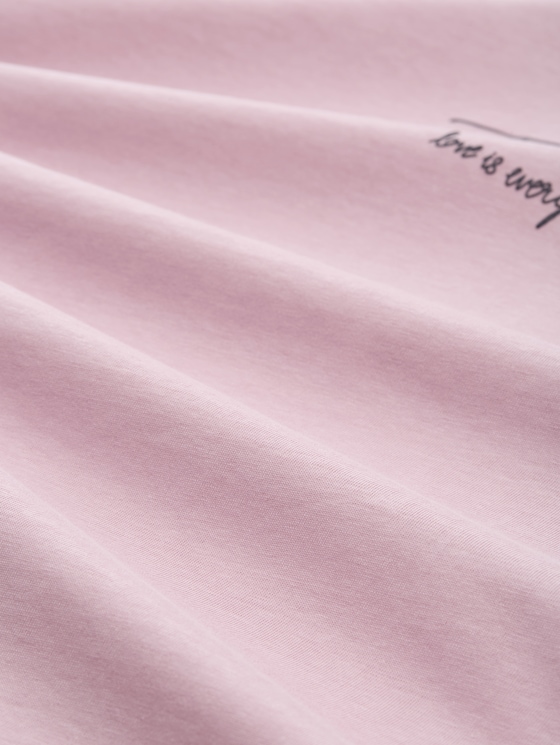 T-shirt with logo print - light elderberry