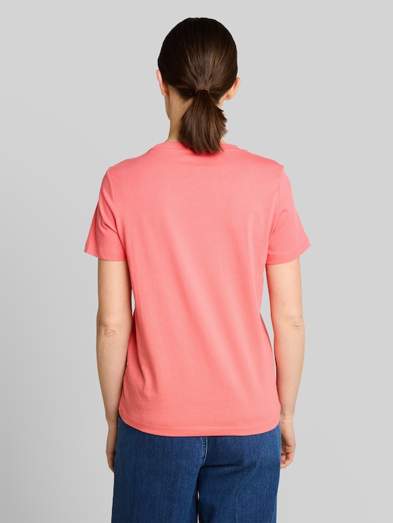 T-shirt with logo print - soft coral pink