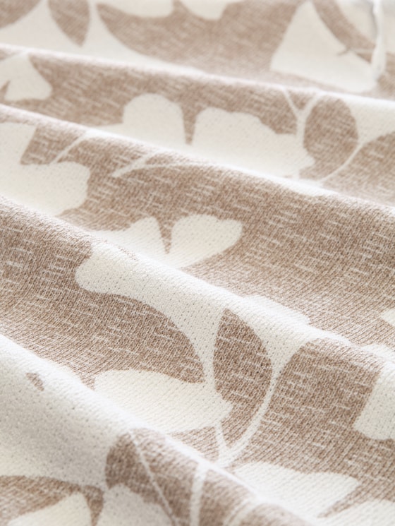 T-shirt with pattern - ginkgo knit optic