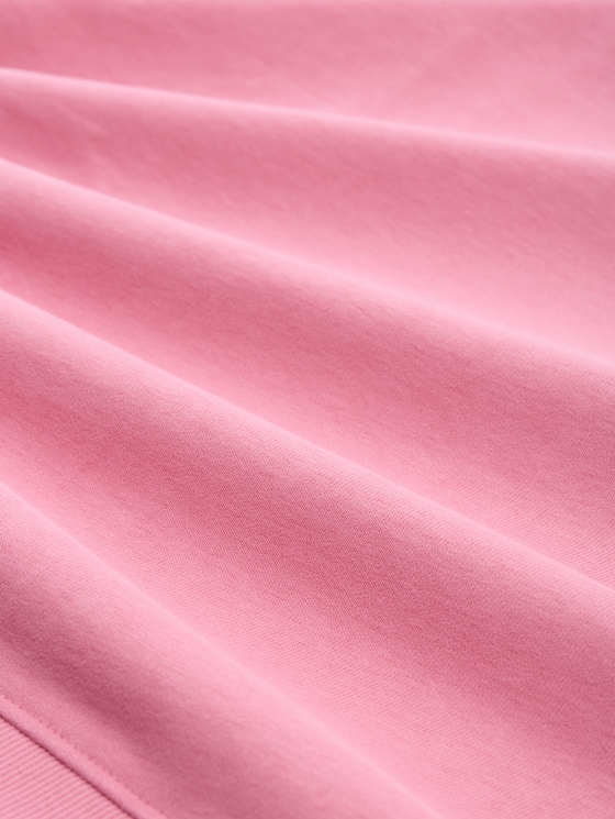 Hoodie sweatshirt with embroidery - Soft Blush Rose