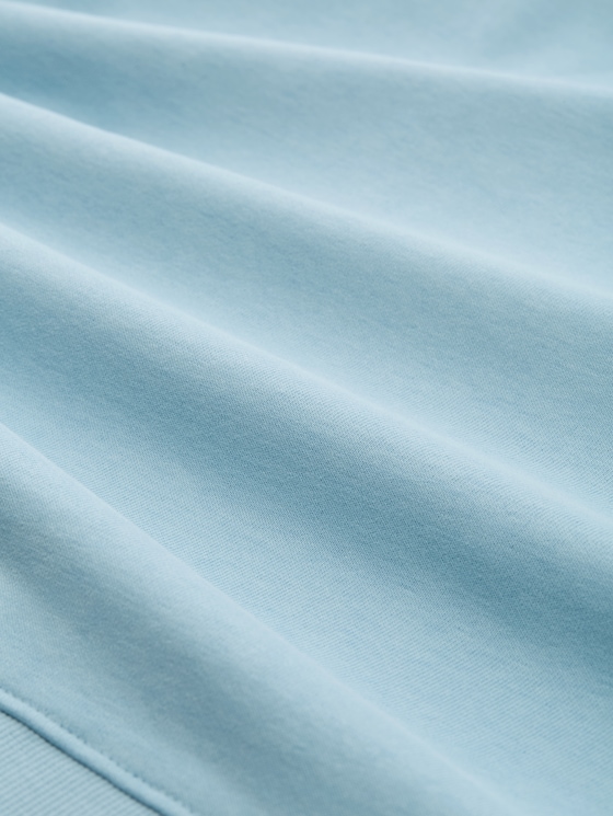 Hoodie sweatshirt with embroidery - calm cloud blue