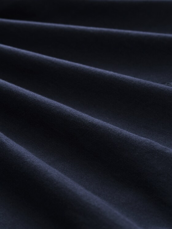 Boxy fit T-shirt with chest pocket - sky captain blue