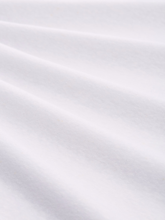 Top with linen blend - White